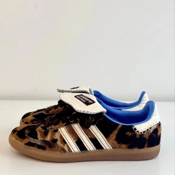 adidas x Wales Bonner Samba Pony Leopard - Picture 2 of 9